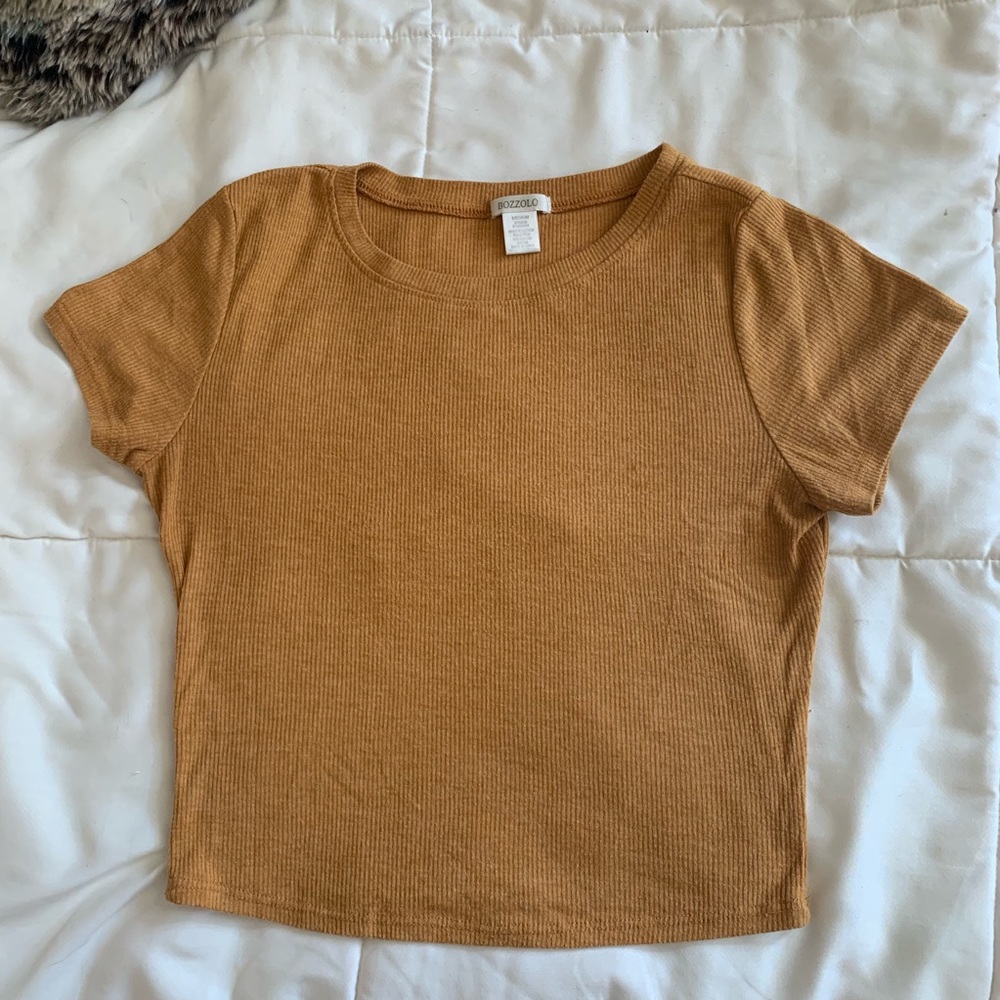 Bozzolo Mustard Crop Top
